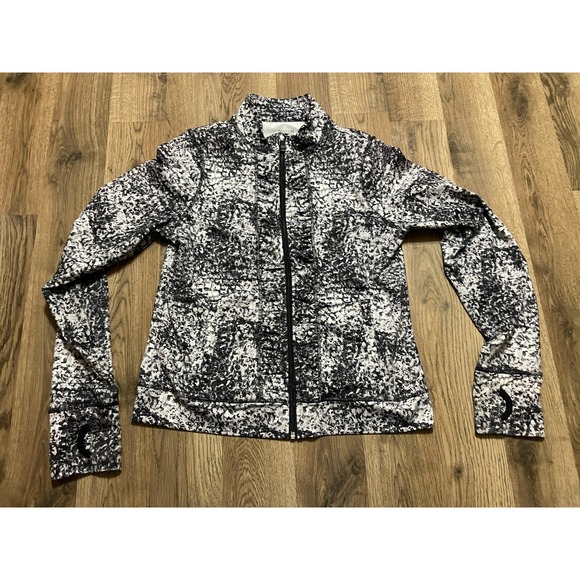 Danskin Now Other - Danskin Now Jacket, Girl's Size XL, Black White, Full Zip, Long Sleeve